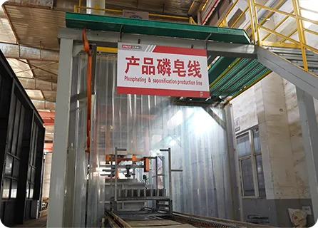 Phosphating and Saponification of Steel Tube Short Sections